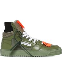 green high top trainers