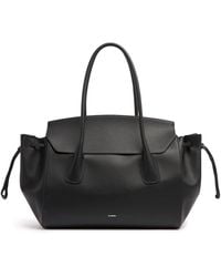 Jil Sander - Damen Medium Schultertasche Aus Leder „Voyage“ - Lyst
