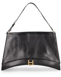 Balenciaga - Large Crush Sling Leather Shoulder Bag - Lyst