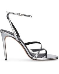 Alexandre Birman - 100Mm Tita Mirror Leather Sandals - Lyst