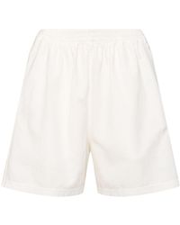 The Row - Gunty Cotton Jersey Shorts - Lyst