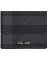 Burberry - Check E-canvas Billfold Wallet - Lyst