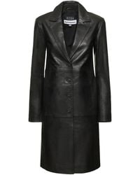 Reformation - Veda Crosby Leather Trench Coat - Lyst