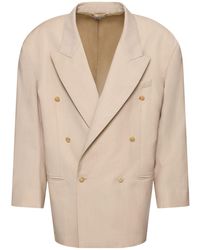 Hed Mayner - Light Wool Double Breasted Blazer - Lyst
