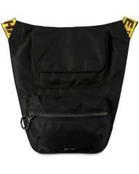 Off-White c/o Virgil Abloh Nylon Body Bag W/ Logo Webbing - Schwarz