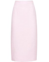 Alessandra Rich - Gonna midi in tweed con paillettes - Lyst