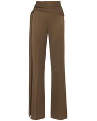 GIUSEPPE DI MORABITO - Wool Flared Pants - Lyst