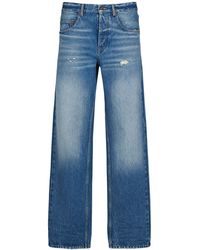 Saint Laurent - Jeans baggy fit in denim di cotone - Lyst