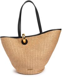 Jacquemus - Le Bambola Raffia Tote Bag - Lyst
