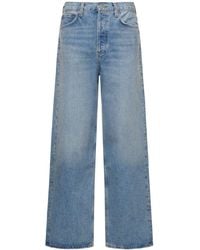 Agolde - Low Slung Cotton Blend baggy Jeans - Lyst