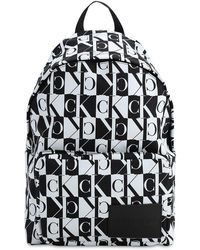 Calvin Klein Rucksack Aus Nylon Mit Logo - Schwarz