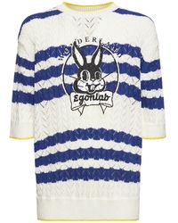 Egonlab - Cotton Bunny Knit T-shirt - Lyst