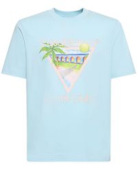 Casablancabrand - T-shirt en coton biologique à logo imprimé - Lyst