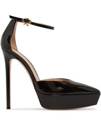 Gianvito Rossi - 105Mm Kasia Patent Leather Pumps - Lyst