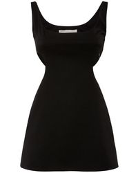 Valentino Couture クレープミニドレス ブラック - Lyst