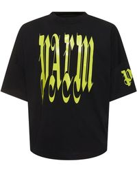 Palm Angels - T-shirt Aus Baumwolle "back Gothic" - Lyst