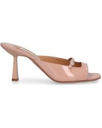 Aquazzura - Mules en cuir verni soul sister 75 mm - Lyst