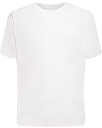 Lardini - T-shirt Aus Seide Und Baumwolle - Lyst