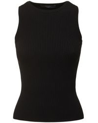 Weekend by Maxmara - Olimpo Sleeveless Rib Knit Top - Lyst