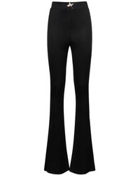 Area - Viscose High Rise Flared Pants - Lyst