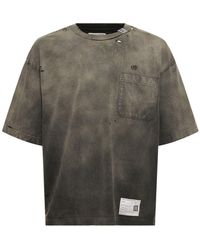 Maison Mihara Yasuhiro - Sun Faded Cotton Jersey T-shirt - Lyst