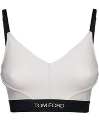 Tom Ford - Tank top cropped in techno jersey - Lyst