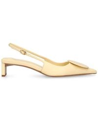 Jacquemus - 40mm Duelo B Leather Slingback Heels - Lyst