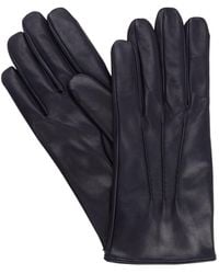 Mario Portolano Leather Gloves - Blue