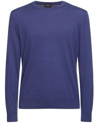 Zegna - Cotton Crewneck Sweater - Lyst