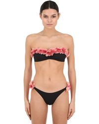 LaRevêche Bandeau-bikini Aus Lycra "adele" - Schwarz
