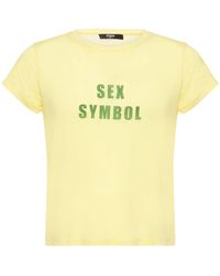 Jaded London - Sex Symbol Flocked Viscose T-shirt - Lyst