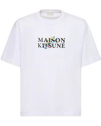 Maison Kitsuné - Maison Kistune Flowers Oversize T-Shirt - Lyst