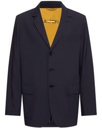 Aspesi - Homme Veste En Laine Mélangée À Boutonnage Simple - Lyst