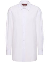 Gucci - Camisa de popelina de algodón con lazos - Lyst