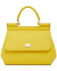 Dolce & Gabbana - Small Sicily Leather Top Handle Bag - Lyst