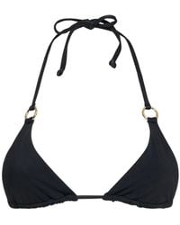 Louisa Ballou - Mini Ring Triangle Bikini Top - Lyst