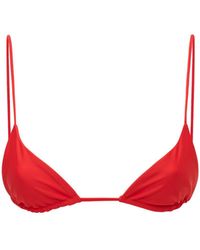 JADE Swim Top De Bikini Triangular Via - Rojo