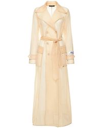 Dolce & Gabbana - Tech Marquisette Belted Trench Coat - Lyst