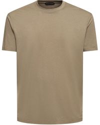 Tom Ford - T-shirt in lyocell e cotone - Lyst