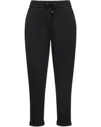 Brunello Cucinelli Cotton Jersey jogger Trousers - Black
