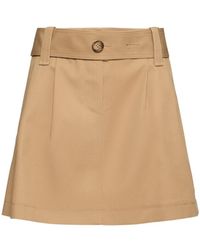 Moncler - Damen Minirock Aus Technostoff & Baumwolle - Lyst
