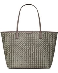 Tory Burch - Small Coated Cotton Zip Tote Bag - Lyst
