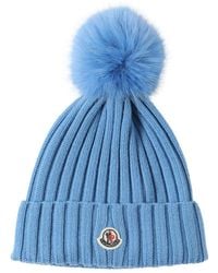 Moncler - Ribbed-knit Wool Beanie - Lyst