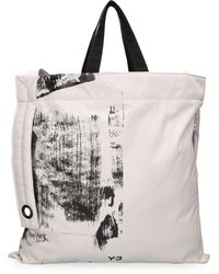 Y-3 - Borsa shopping aop in techno stampato - Lyst