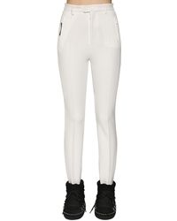 DSquared² Pantaloni Sci In Lycra Con Staffe - Bianco