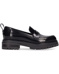 Sergio Rossi - 30mm Sr Joan Brushed Leather Loafers - Lyst