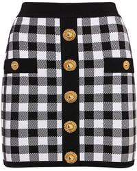 Balmain - "Vichy" Skirt - Lyst