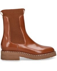 Chloé - 35Mm Noua Leather Ankle Boots - Lyst