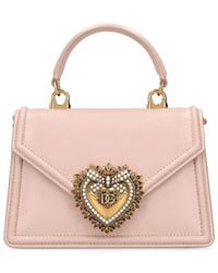 Dolce & Gabbana - Mini Handtasche Aus Leder "devotion" - Lyst