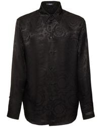 VERSACE バロッコ ジャカード オーバーシャツ グレー オーバーシャツ バロッコ ジャカード | VERSACE JP